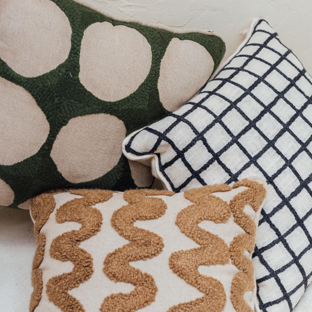 Punch needle cushions