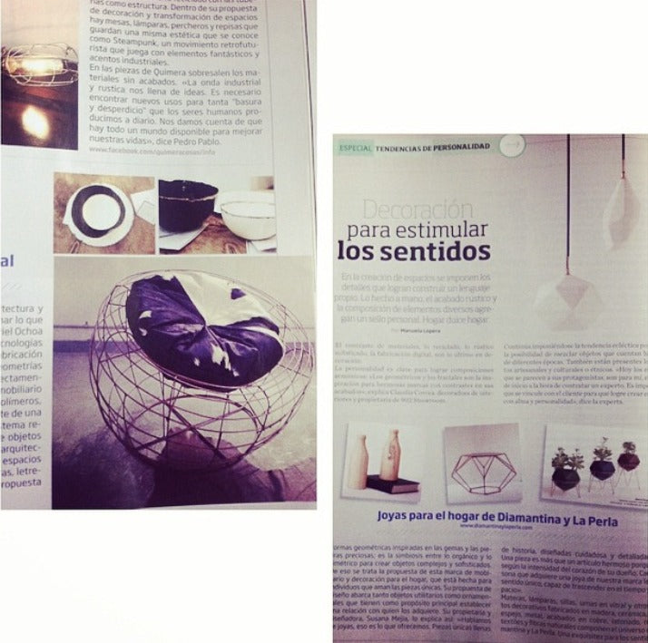 Jewelry for the home: Diamantina & La Perla in CROMOS magazine