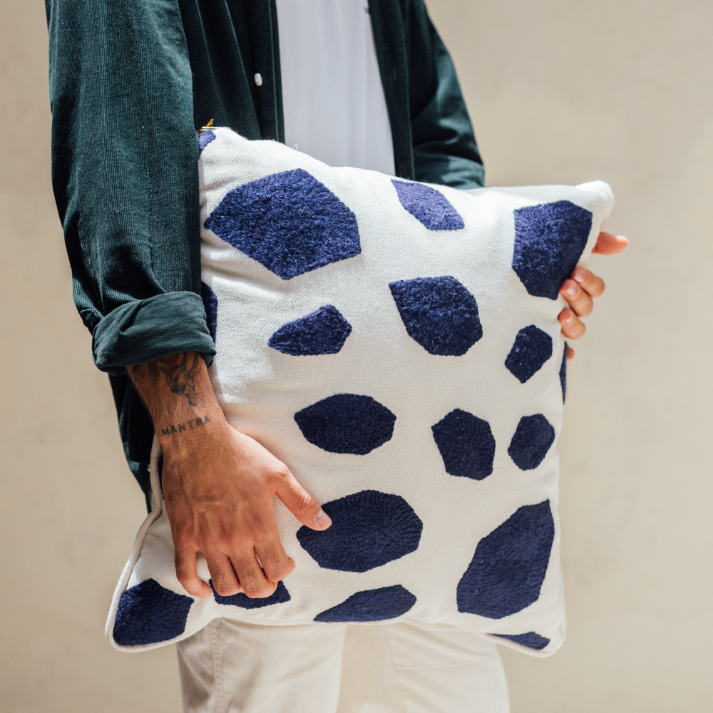 Punch needle cushions